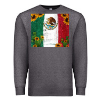 Charcoal Heather cactus sunflower mexican flag z Premium Sweatshirt - Jasminsmagicworld