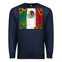 Navy cactus sunflower mexican flag z Premium Sweatshirt - Jasminsmagicworld