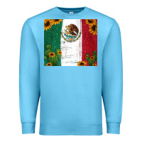 Ocean Blue cactus sunflower mexican flag z Premium Sweatshirt - Jasminsmagicworld