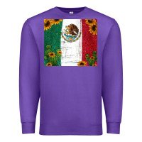 Purple cactus sunflower mexican flag z Premium Sweatshirt - Jasminsmagicworld