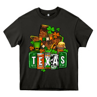 Asphalt St. Patrick's Texas map Heavy Core Tee - OliviaCreatesArt