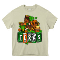 Mossy St. Patrick's Texas map Heavy Core Tee - OliviaCreatesArt