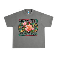 Tornado With god all things are possible leopard frame Urban Heavy Tee - LillyAllenDesigns
