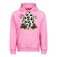 Fuchsia Pink soccer tree Christmas Urban Hoodie - RanaPortraitStore