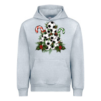 Heather Grey soccer tree Christmas Urban Hoodie - RanaPortraitStore