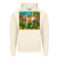 Vintage Artic Western Charolais Bull With Sunflowers Vintage Hoodie - LillyAllenDesigns