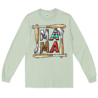 Matcha baseball mama Long Sleeve Tee - CowhideDigitalArt