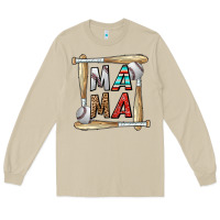 Mushroom baseball mama Long Sleeve Tee - CowhideDigitalArt