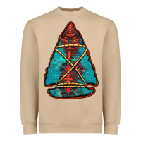 Mushroom turquoise glitter aztec arrowhead Heavyweight Sweatshirt - Jasminsmagicworld