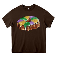 Chocolate Brown mardi gras king cake Heavy Core Tee - RanaPortraitStore