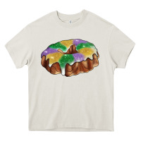 Cream mardi gras king cake Heavy Core Tee - RanaPortraitStore