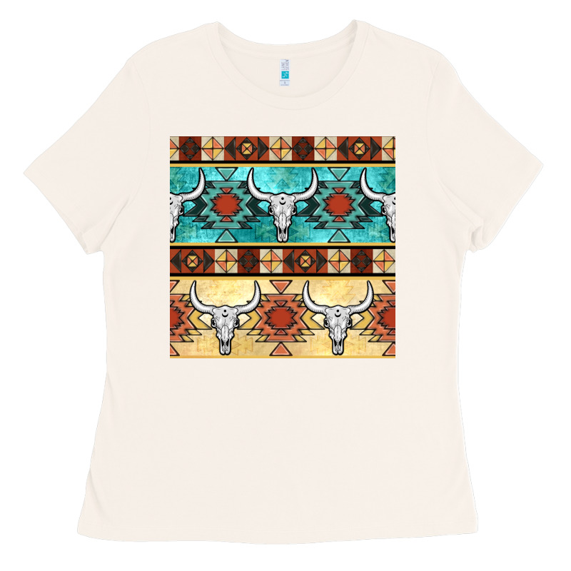 Native American Aztec Seamless Pattern 3 Ladies Tee by BundleAndBundleShop | Teevron