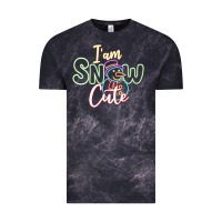 Cloud Black l am snow cute Vintage Tee - CowhideDigitalArt
