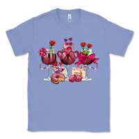Colony Blue valentine's day wine glasses Classic Tee - OliviaCreatesArt