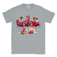 Heather Grey valentine's day wine glasses Classic Tee - OliviaCreatesArt