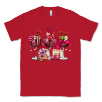 Red valentine's day wine glasses Classic Tee - OliviaCreatesArt
