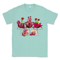 Seafoam valentine's day wine glasses Classic Tee - OliviaCreatesArt