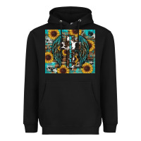 Black western blessed sunflower's Heavyweight Hoodie - RanaPortraitStore