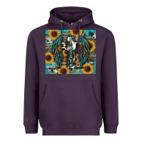 Plum western blessed sunflower's Heavyweight Hoodie - RanaPortraitStore