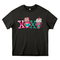Asphalt xoxo coffee cups Heavy Core Tee - OliviaCreatesArt