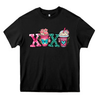 Black xoxo coffee cups Heavy Core Tee - OliviaCreatesArt