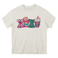 Cream xoxo coffee cups Heavy Core Tee - OliviaCreatesArt