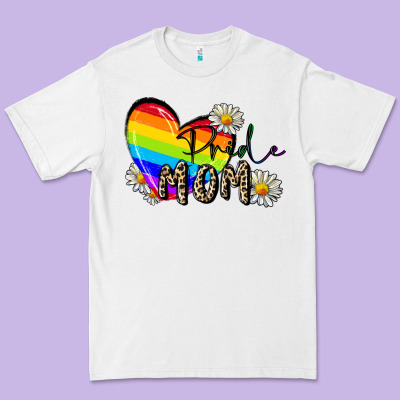 Pride Mom Mother's Day Premium Tee Designed By Fadigitalartstudio