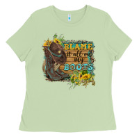 Matcha Blame It All On My Boots Ladies Tee - FaDigitalArtStudio