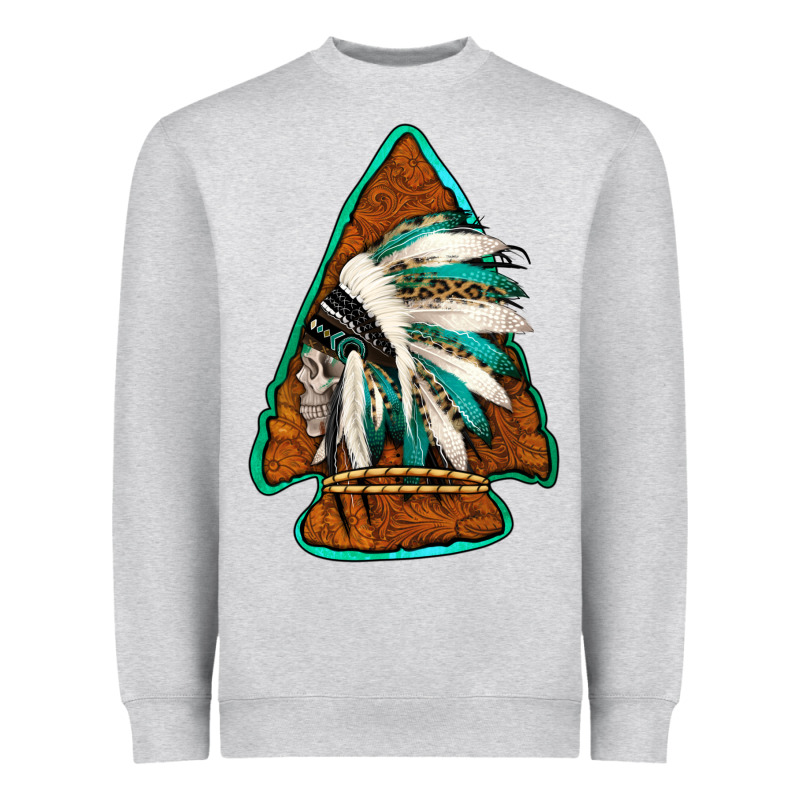 Indian Headdress Arrowhead Heavyweight Sweatshirt by Jasminsmagicworld | Teevron