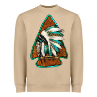 Mushroom indian headdress arrowhead Heavyweight Sweatshirt - Jasminsmagicworld