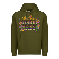 Army Green little miss mardi gras Premium Hoodie - Artiststas