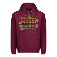 Burgundy little miss mardi gras Premium Hoodie - Artiststas