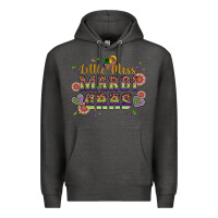 Charcoal Heather little miss mardi gras Premium Hoodie - Artiststas