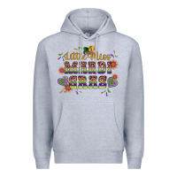 Heather Grey little miss mardi gras Premium Hoodie - Artiststas