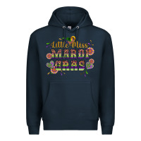 Navy little miss mardi gras Premium Hoodie - Artiststas