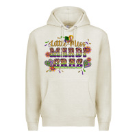 Oatmeal Heather little miss mardi gras Premium Hoodie - Artiststas