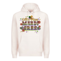 Pale Pink little miss mardi gras Premium Hoodie - Artiststas