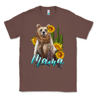 Chestnut mama bear with sunflowers and cactus Classic Tee - Artiststas