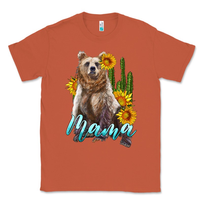 Mama Bear With Sunflowers And Cactus Classic Tee by Artiststas | Teevron