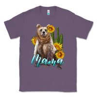 Lavender mama bear with sunflowers and cactus Classic Tee - Artiststas