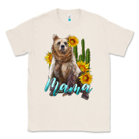Natural mama bear with sunflowers and cactus Classic Tee - Artiststas