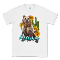 White mama bear with sunflowers and cactus Classic Tee - Artiststas