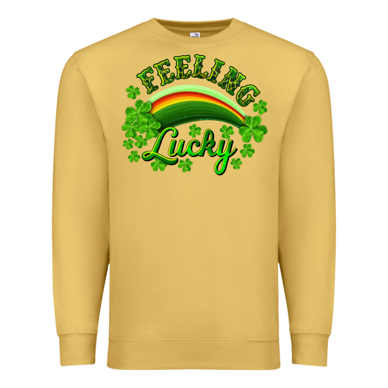 Feeling Lucky With Rainbow Premium Sweatshirt by RanaPortraitStore | Teevron