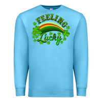 Ocean Blue Feeling lucky with rainbow Premium Sweatshirt - RanaPortraitStore