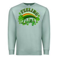 Seafoam Feeling lucky with rainbow Premium Sweatshirt - RanaPortraitStore