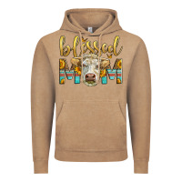 Western Blessed Mom Charolais Bull Vintage Hoodie | Teevron