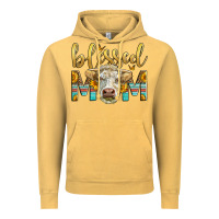 Vintage Mustard Western Blessed Mom Charolais Bull Vintage Hoodie - LillyAllenDesigns