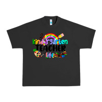 Pigment Black Kindergarten Teacher Life Urban Heavy Tee - LillyAllenDesigns