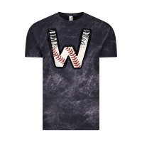 Cloud Black Baseball Alphabet Vintage Tee - CowhideDigitalArt