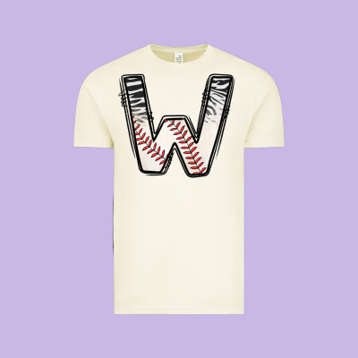 Baseball Alphabet Vintage Tee Designed By Cowhidedigitalart